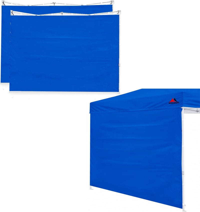 SCOCANOPY SunWall for 10x10 Pop Up Canopy Frame, 3 Pack SideWall Only (10X10, Blue) - Image 1